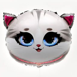 Воздушные шары фольгированные 24" «Котик», 50 шт.