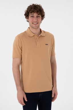 Erkek Regular Fit Polo Yaka Camel Basic Ti__rt Sepette S_rpriz _ndirim - U.s. polo assn фото 4
