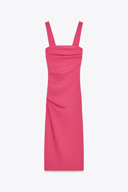 PLEATED MIDI DRESS - Zara фото 18