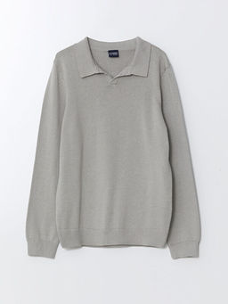 Polo Yaka Erkek ?ocuk Triko Kazak