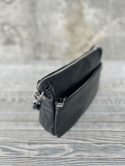 Женская кожаная сумка через плечо 3011 Блек - Sergio valentini фото 3