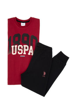 Erkek _ocuk Bordo Pijama Tak_m_ Sepette S_rpriz _ndirim - U.s. polo assn фото 11