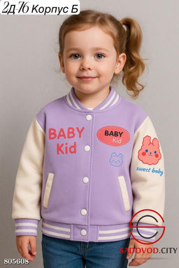 бомбер для девочки с рисунком - Bruno фото 3