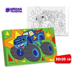 Картина по номерам Быстрый джип 20х30 см