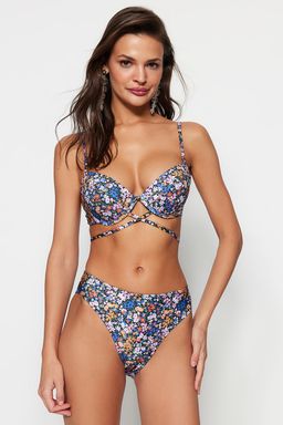 Cicek Desenli Yuksek Bel Bikini Alt? TBESS23BA00152