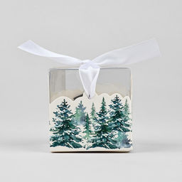 Цена за 2 шт. Коробка подарочная новогодняя складная Новый год, 7?7?7 см