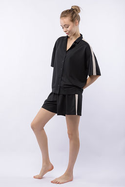 Комплект жен.(блузка и шорты) Sandara черный Pajamas