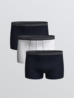 B?y?k Beden Standart Kal?p Pamuklu Esnek Erkek Boxer 3l?