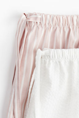 Pack de 2 pantalones cortos de pijama en popelina - H&m фото 7