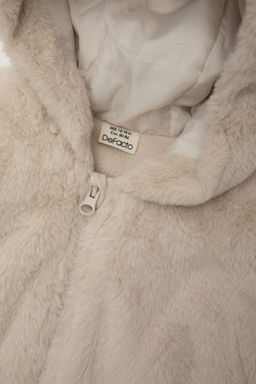 Пальто с капюшоном для маленьких девочек - Defacto фото 2