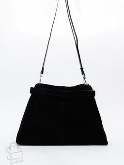 Сумка женская кожаная 6149Q black Polina&Eiterou