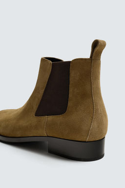 LEATHER CHELSEA BOOTS - Zara фото 10