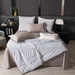 Комплект постельного белья на резинке Сатин Velouria Luxe с Одеялом VLR008 180*200*25;160*200*25;140*200*25 Евро 4 Наволочки