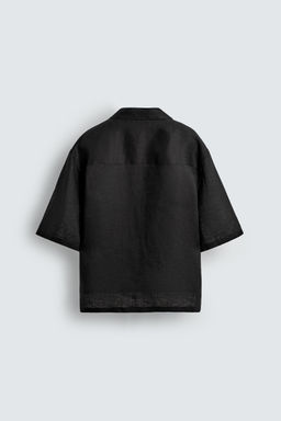 100% LINEN KIMONO SHIRT - Zara фото 9