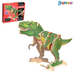 Электронный конструктор Механический тираннозавр, 91 элемент, наклейки