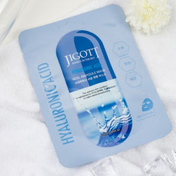 Jigott Ампульная тканевая маска с гиалуроновой кислотой / Hyaluronic Acid Real Ampoule Mask, 27 мл