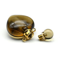 Парфюмерный флакон-кулон из раухтопаза 22*12*34мм