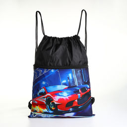 Мешок для обуви, 34*0,1*45, отд на молнии, отд на стяжке, черный