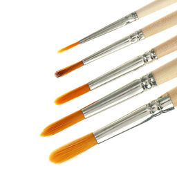 Цена за 2 шт. Набор кистей для рисования, синтетика, 5 штук: №: 1, 2, 3, 4, 5, Calligrata, круглые, деревянная ручка