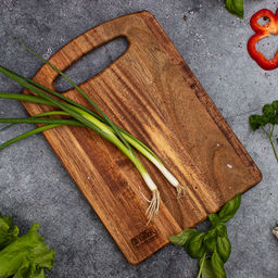 Доска разделочная из акации TalleR 28х20х1,5см, прямоугольная (Китай) - Домашняя мода фото 2
