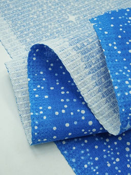 Вафельное полотно Морские обитатели цв.лазурный, ш.1.5м, хлопок-100%, 150гр/м.кв - Купава фото 5