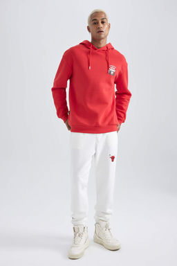 DeFactoFit Толстовка свободного покроя с капюшоном NBA Chicago Bulls  фото 2