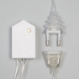 Гирлянда Бахрома 2.4?0.9 м с насадками Олень, IP20, прозрачная нить, 138 LED, свечение тёплое белое, 8 режимов, 220 В - Luazon lighting фото 8