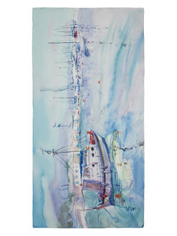 Палантин жен. виск+шелк 90х180 LG34-443-11