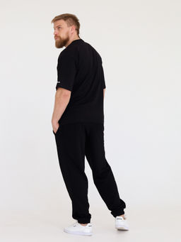 Футболка овер unisex, черная - Inzibe фото 12