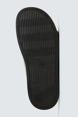 DOUBLE-STRAP LEATHER SANDALS - Zara фото 8