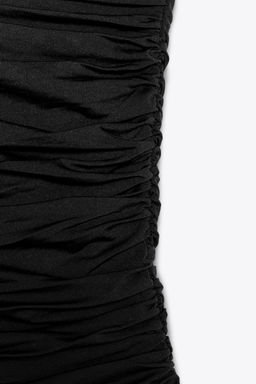 RUFFLED POLYAMIDE BANDEAU BODYSUIT - Zara фото 7