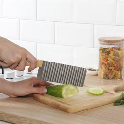 Цена за 2 шт. Нож для фигурной резки Доляна, 27×6 см, бежевый