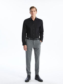 Slim Fit Uzun Kollu Gabardin Erkek G?mlek