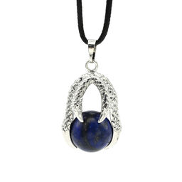 Подвеска Коготь 23*30мм с шариком 16мм из лазурита