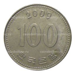 100 вон 2009 года Южная Корея