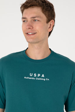 Футболка мужская U.S. Polo Assn темно-зеленая хлопок  фото 18