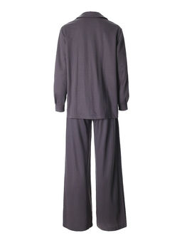Костюм женский: рубашка, брюки, топ, KAFTAN Base, размер 48, графитовый