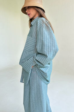 Костюм женский SET065/12/Зеленый, белый - M&G all natural фото 5