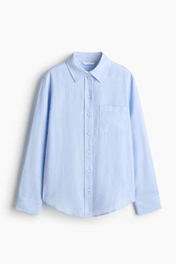 Camisa en mezcla de lino - H&m фото 4