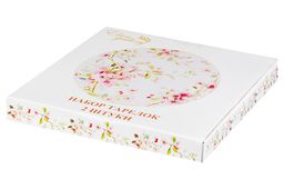 Набор тарелок 2 пр. 26*26*2 см Яблоневый цвет на белом NEW BONE CHINA - Elan gallery фото 5