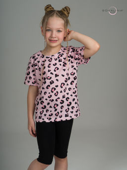 Костюм Актив нежный леопард-черный - Sovalina фото 27