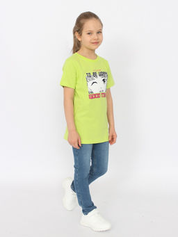 CRB wear/HSJG 63848-36 Футболка для девочки,лайм/Ex.Cherubino фото 3
