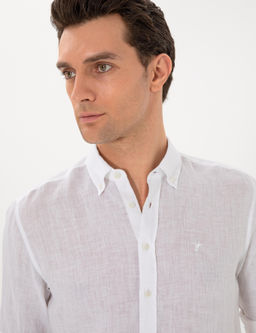 Beyaz Regular Fit Uzun Kollu G_mlek - Cacharel фото 2