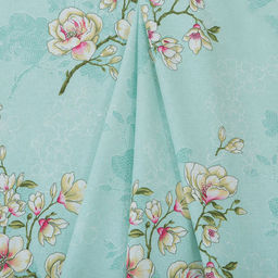 Постельное белье, комплект Евро Макси Миндаль/Вестерн, морская волна, 4 предмета: пододеяльник на кнопках 240х215см, простыня 220х240см, 2 наволочки 50х70см с клапаном-запахом, поплин Комфорт 115г/м2, хлопок 100%, упаковка классическая ПВХ 34 - Домашняя мода фото 2