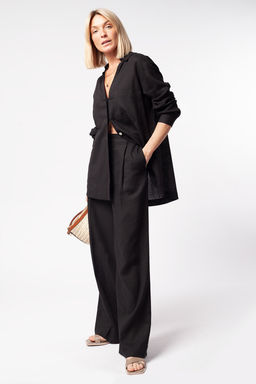 VILATTE / Брюки палаццо изо льна  фото 4