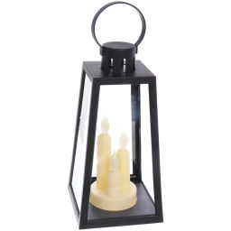 Сувенир с подсветкой "Пламя" 13*13*26 см (работает от 3*ААА), Черный