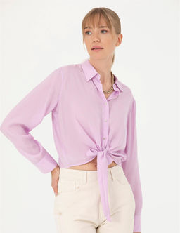 Lila Regular Fit Uzun Kollu G_mlek - Pierre cardin фото 3