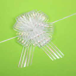 Бант для оформления подарка "Сияние" 5 см, d=15 см, Перламутровый