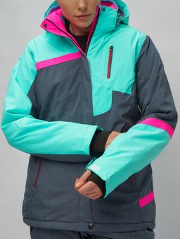 Горнолыжный костюм женский бирюзового цвета 02282Br - Chunmai фото 11