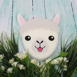 Цена за 3 шт. Губка для тела поролоновая детская фигурная "Sweet kids - Лама Молли", 15*19 см (ZIP пакет)